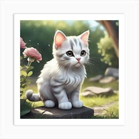 Cute Kitten 24 Art Print