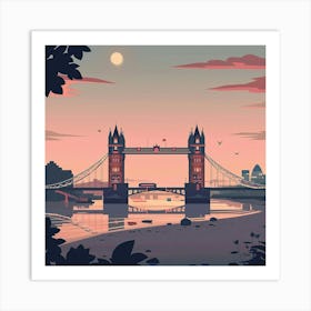 Tower Bridge At Sunset Art Print