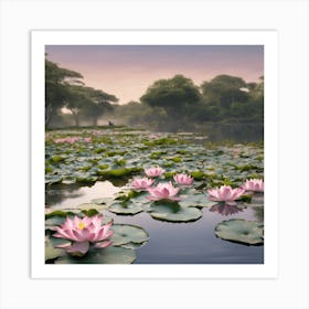 Sacred Egyptian Lotus 555 Art Print