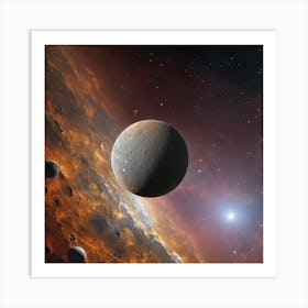 Planets In Space 7 Art Print