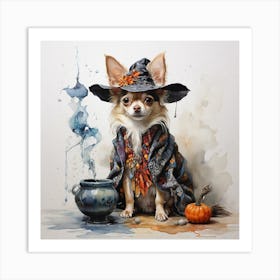 Witch Dog Art Print