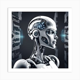 Cyborg Woman 38 Art Print