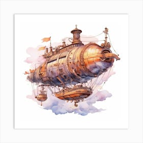 Steamship Art Print