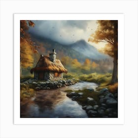 Cottage In The Woods 8 Art Print