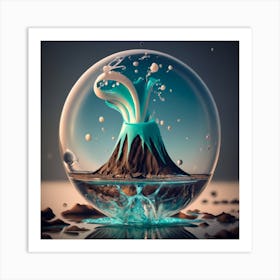 Lava In A Glass Art Print