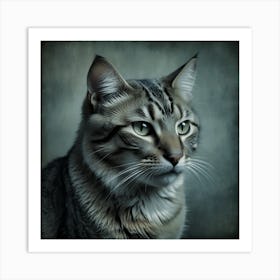 Portrait Of A Cat 10 Art Print