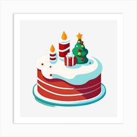 Christmas Cake 5 Art Print