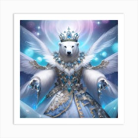 Polar Bear Angel Art Print