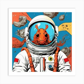 Rat In Space Art Print