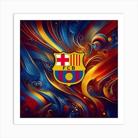 FC Barcelona Logo Wall Art 12 Art Print