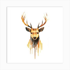 Deer Head 1 Art Print