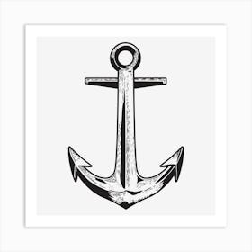 Anchor Sea Nautical Symbol Logo Art Print