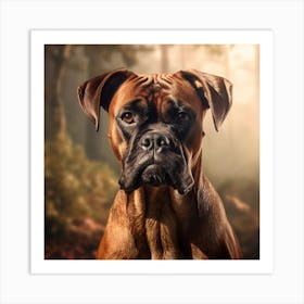 Boxer Dog Portrait 2 Art Print