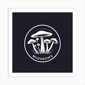 Mushroom Logo 5 Art Print