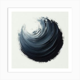 Black And White Swirl Art Print