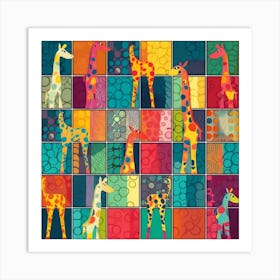 Giraffes 5 Art Print