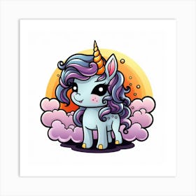 Cute Unicorn 373 Art Print