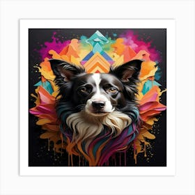 Border Collie Art Print