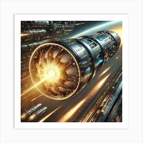 Solar Flare Missiles Converted Art Print