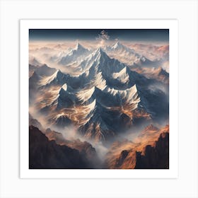 Mountain Range Art Print