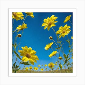 Yellow Daisies 4 Art Print