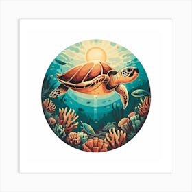 Sea Turtle Art Print