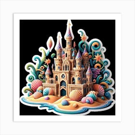 Mermaid Castle Art Print