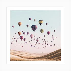 Hot Air Balloons In The Sky Art Print