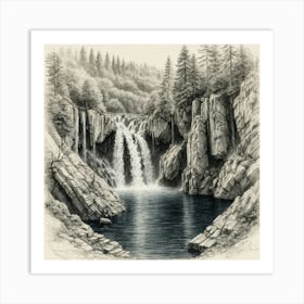 Waterfall 4 Art Print