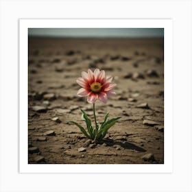 Flower In The Desert 1 Art Print