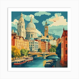 London Skyline Art Art Print