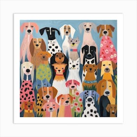 Puppy Love Palette 6 Art Print