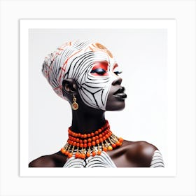 African Femela Faces Csaba Fikker 8 Art Print