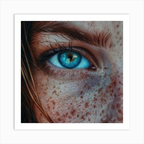 Freckled Eyes 1 Art Print