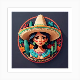 Mexican Girl 50 Art Print