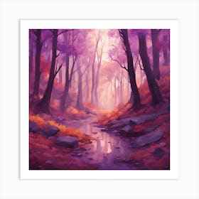 Purple Forest Art Print