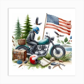 Motorcycle 2 Art Print