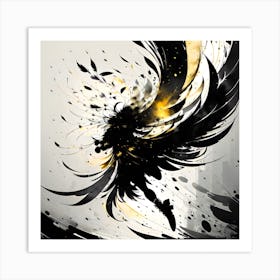 Black And Gold Art Art Print