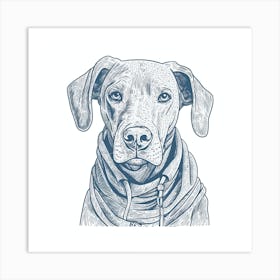 Weimaraner Dog Art Print