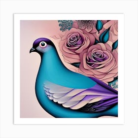 Beautiful Pigeon Art Print