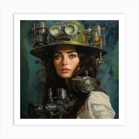 Steampunk Girl 40 Art Print