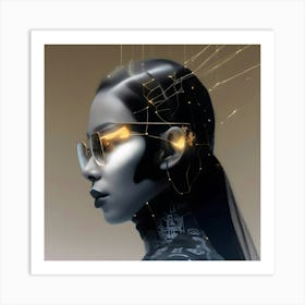 Futuristic Woman 7 Art Print