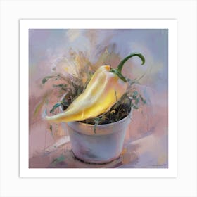 Pepper In A Pot 1 Art Print