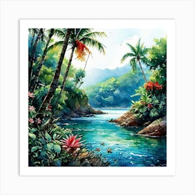 Tropical Paradise 1 Art Print