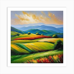 Landscape Painting 125 Art Print