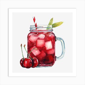 Cherry Margarita 1 Art Print