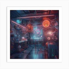 Futuristic Room Art Print