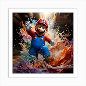 Mario Bros 10 Art Print