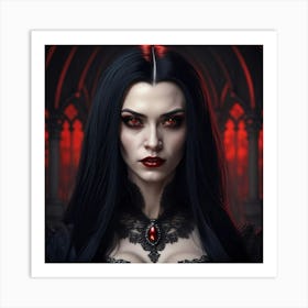 Vampiric Allure Art Print