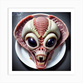 73 Alien Meat Art Print